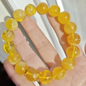160 Real amber bracelet. big size